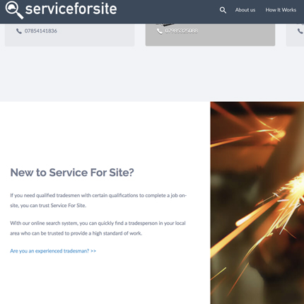 Service for Site website